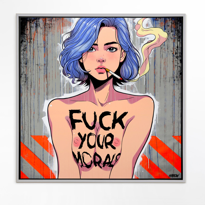 Lorca- Painting on canvas / 150cm x 150cm - 🔴