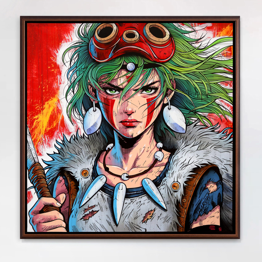 Mononoke - Painting on canvas / 150cm x 150cm - 🔴