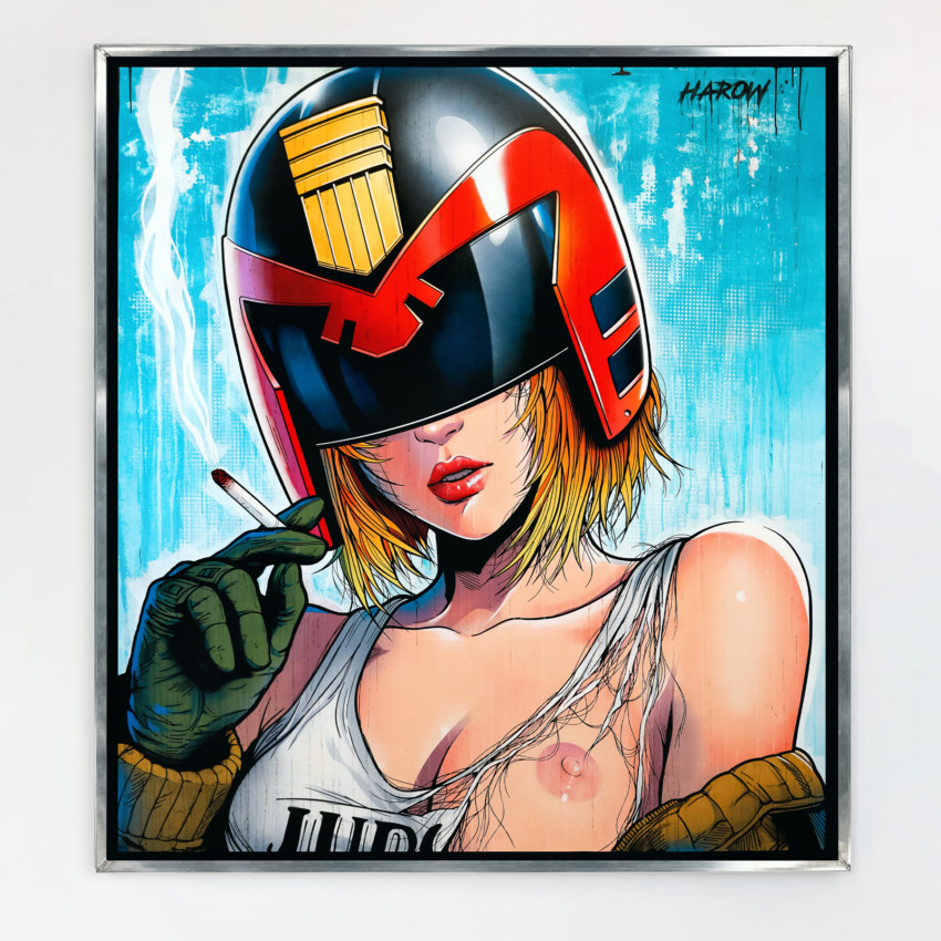 Judge - Painting on canvas / 180cm x 160cm - 🔴