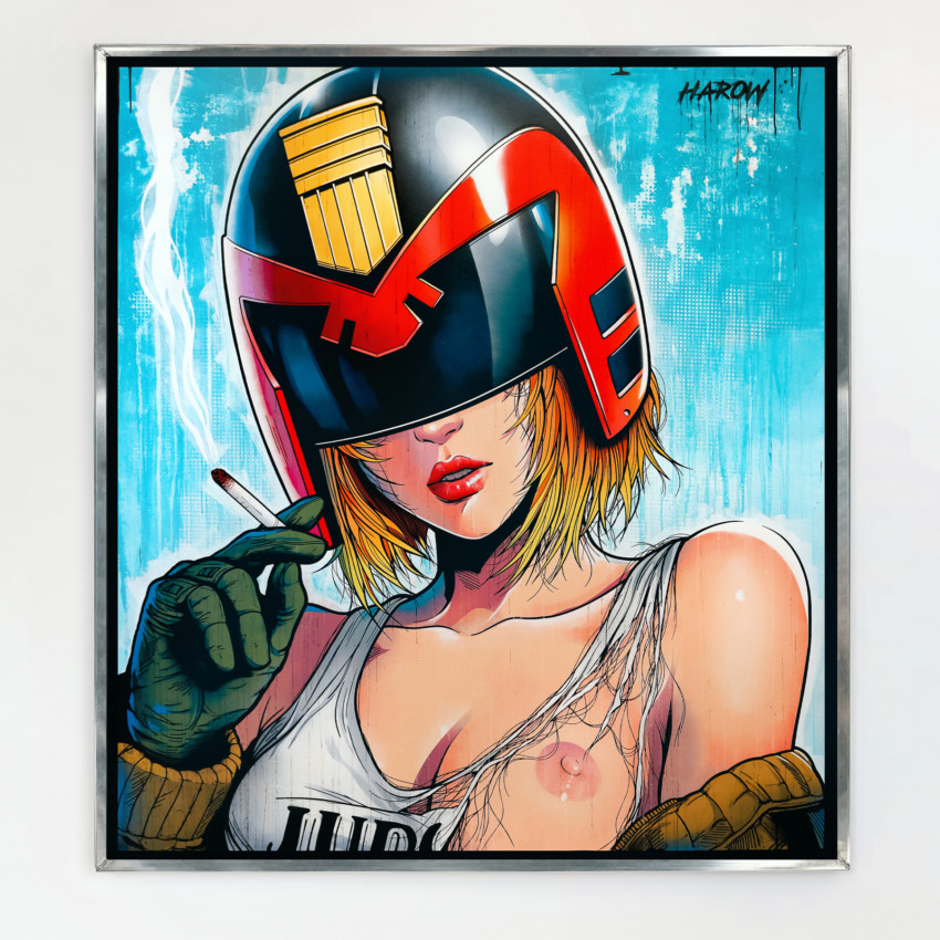 Judge - Painting on canvas / 180cm x 160cm - 🔴