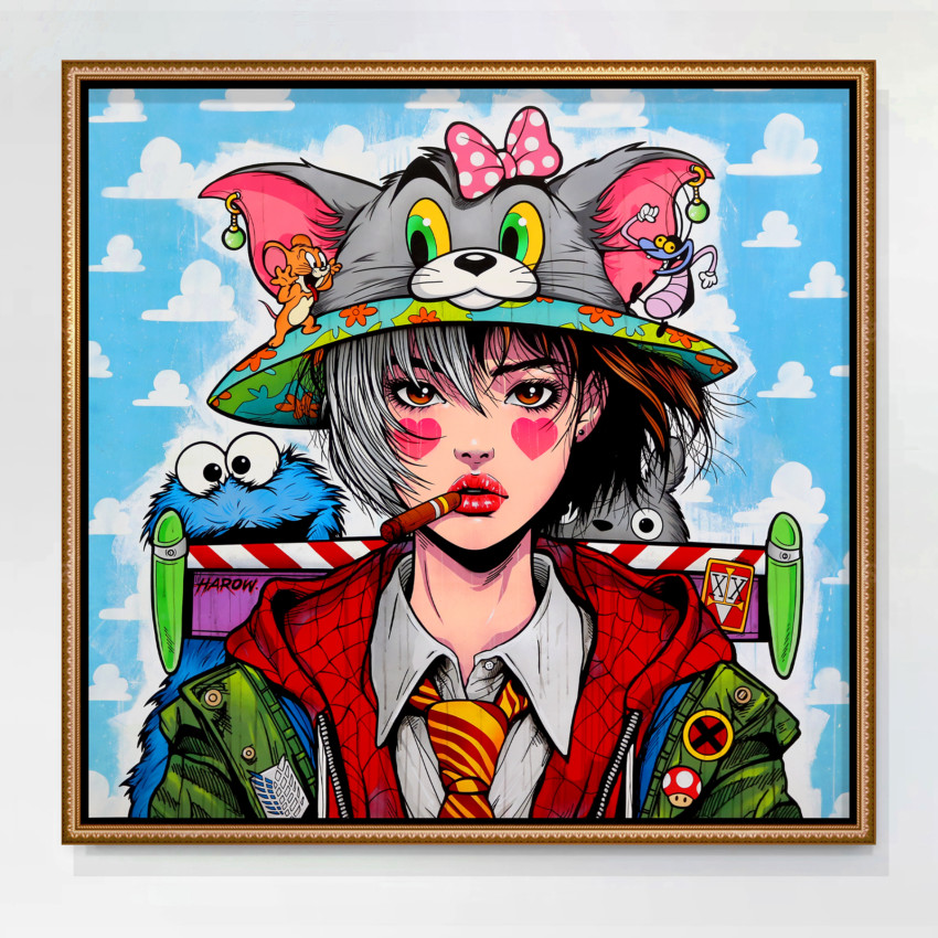 Nicky - Painting on canvas / 150cm x 155cm 🔴